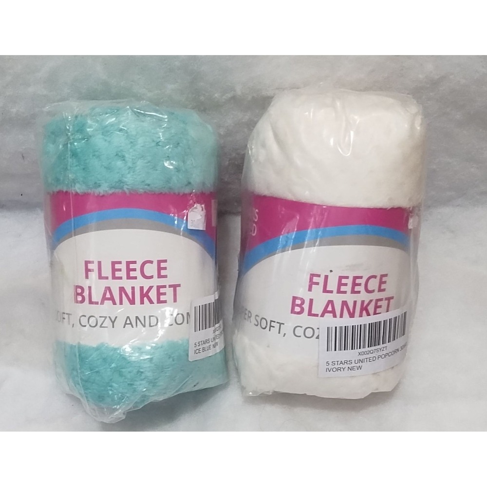 Baby Fleece Blanket , Teal And Cream Blankets, Soft And Comfy